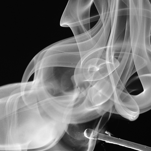 Wispy smoke